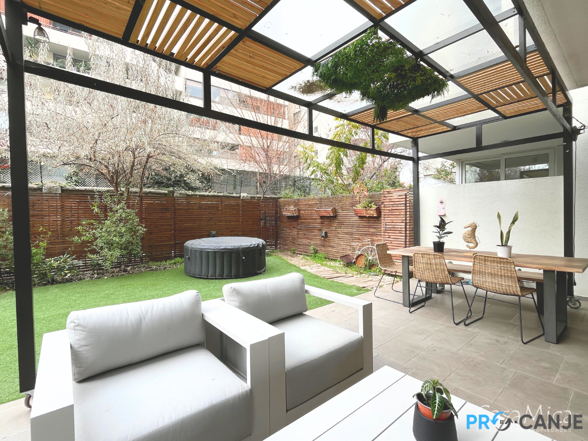Depto 2d + 2b + Patio Privado, Ñuñoa (parque Inés De Suarez)